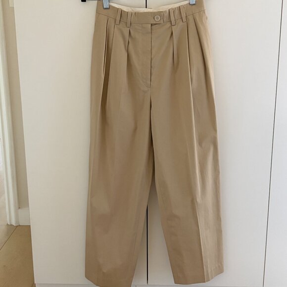 The Row Marian Cotton Pleated Trousers 6 - Picture 2 of 13
